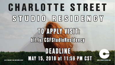 2018-19 Charlotte Street Foundation Studio Residency