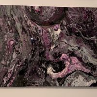 Gallery 3 - Toni Kirk Purple Passion Pt. 1 Acrylic on Canvas 18” x 24”