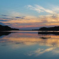 Gallery 4 - Sunset at Fellow Lake Color Photography