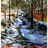 Gallery 1 - Snow Creek Watercolor 22”x 24”