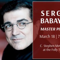 Sergei Babayan, Master Pianist presented by Friends of Chamber Music at The Folly Theater, Kansas City MO