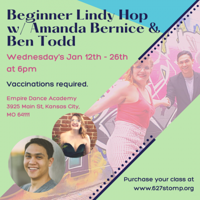 Beginner Lindy Hop presented by 627 Stomp at ,  