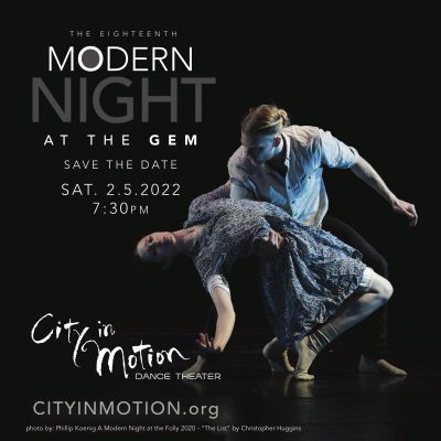 Modern Night at the Gem presented by City in Motion Dance Theater at The Gem Theater, Kansas City MO
