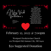 For the Love of Singing: A Very Verdi Valentine’s Day presented by Landlocked Opera Inc. at ,  