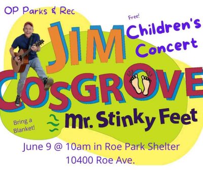 Children’s Concerts – Jim “Mr. Stinky Feet” Cosgrove presented by City of Overland Park, Kansas at ,  
