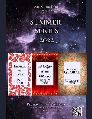 Classically GLOBAL: Ad Astra Duo 2022 Summer Series presented by Summer Singers of Kansas City & Orchestra Perform Mendelssohn's Elijah at ,  