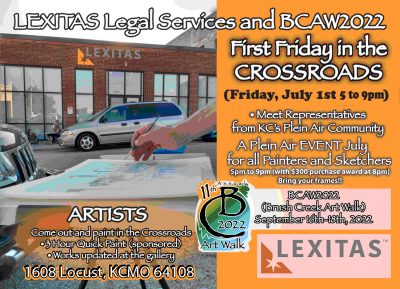 “Experience the Art – First Hand In The Crossroads” – JULYFIRST FRIDAY presented by  at ,  