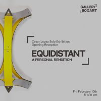 Equidistant – Solo Exhibition by Cesar Lopez presented by Gallery Bogart at ,  