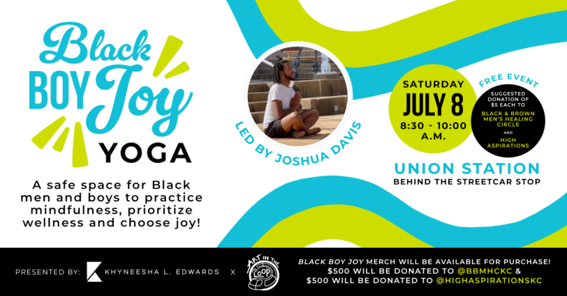 Gallery 1 - Black Boy Joy Yoga | An Art in the Loop Event