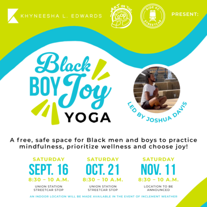 Gallery 1 - Black Boy Joy Yoga Series | An Art in the Loop Event