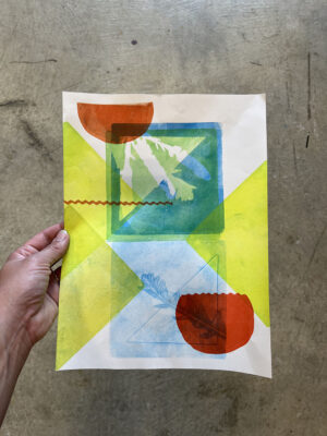 Mono Printing Workshop presented by Cherry Pit Collective at ,  